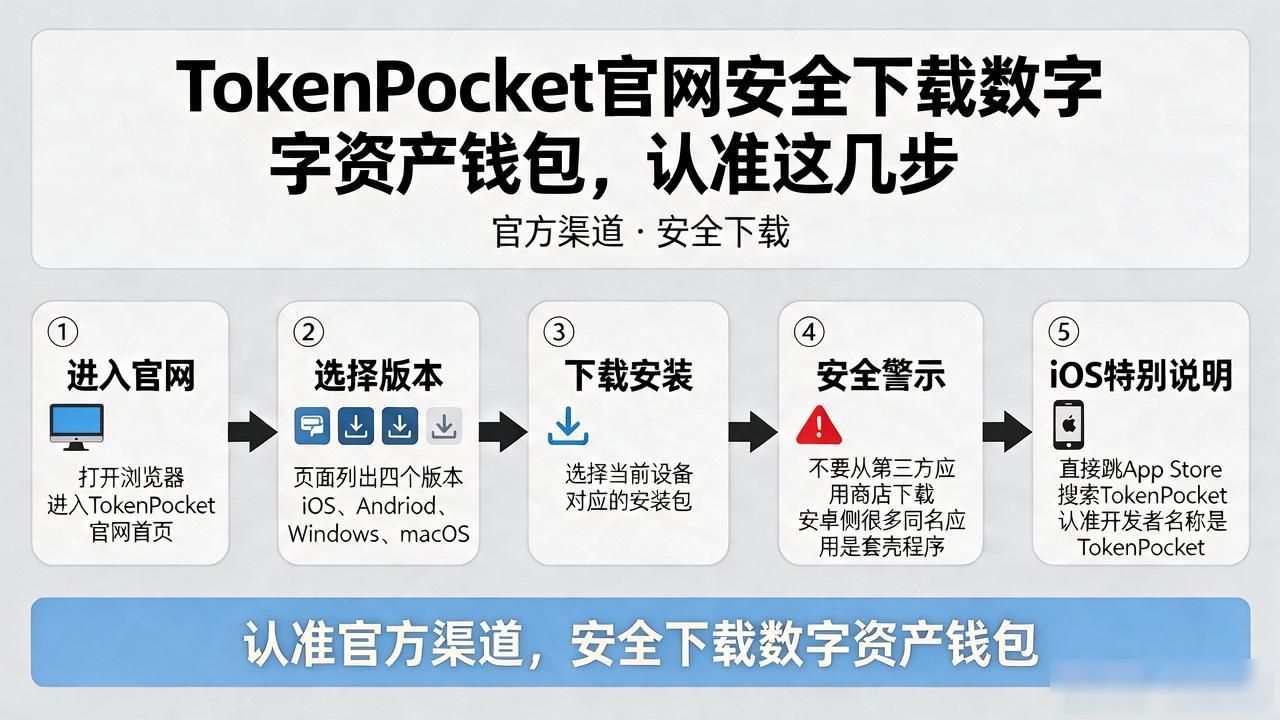 如何使用TokenPocket官网安全下载数字资产管理工具？_TokenPocket官网下载安全流程_避坑指南