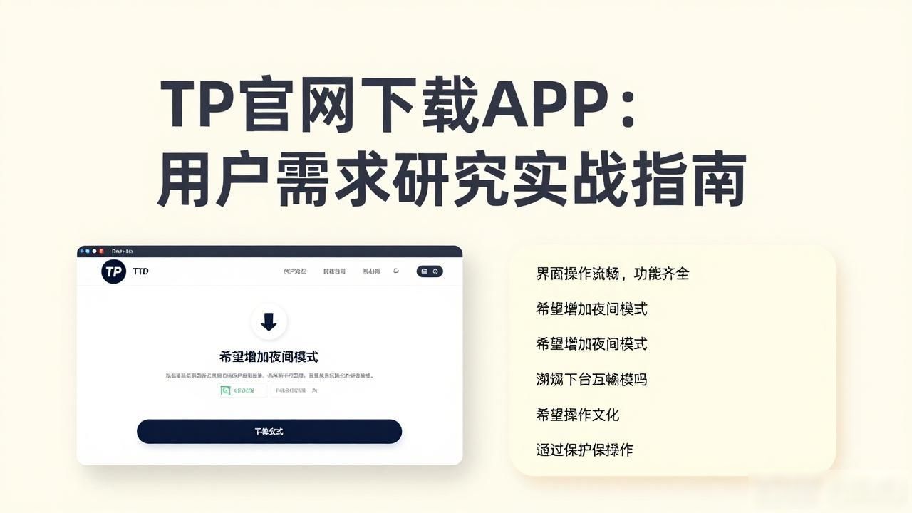 TP官网下载APP：用户需求研究实战指南
