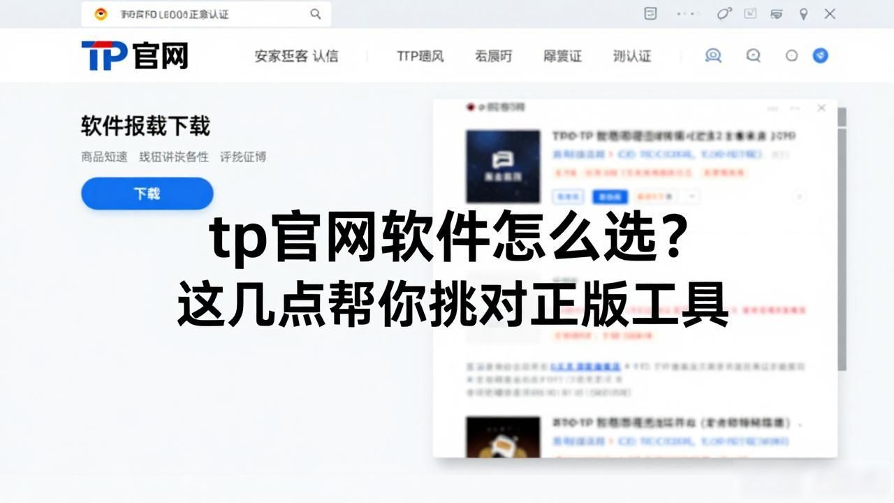 tp官网软件怎么选？这几点帮你挑对正版工具