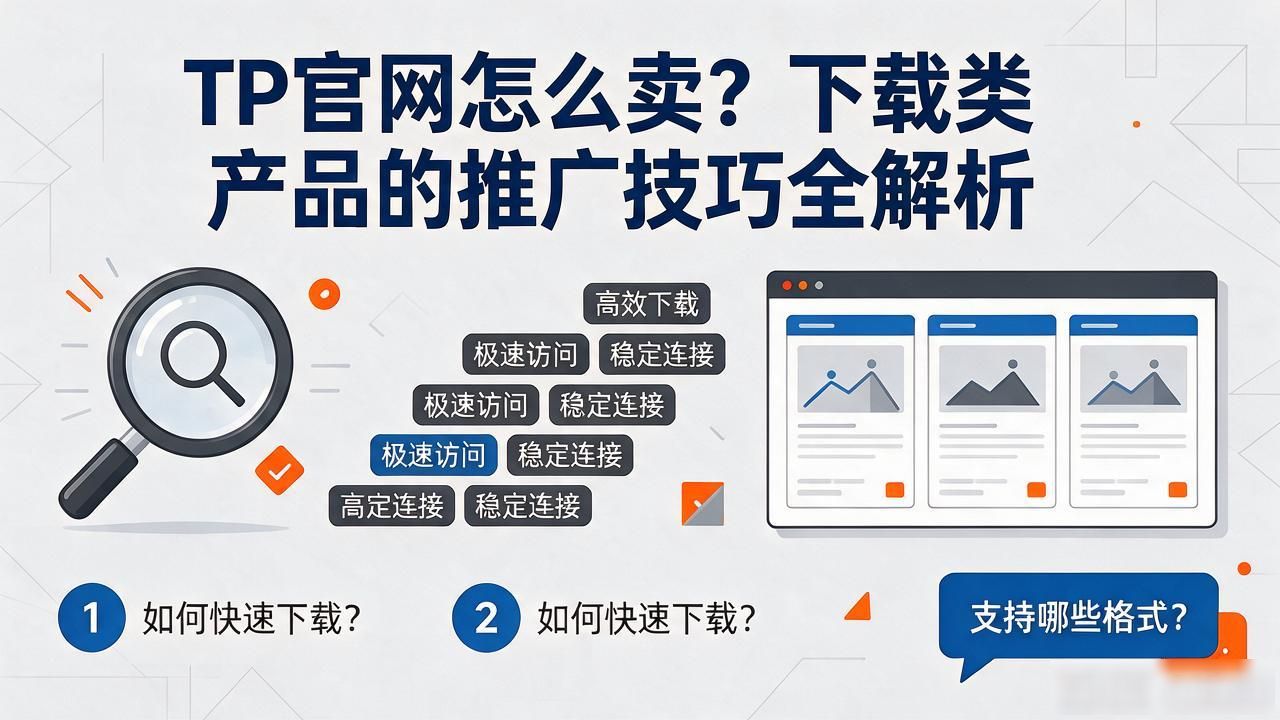 TP官网怎么卖？下载类产品的推广技巧全解析