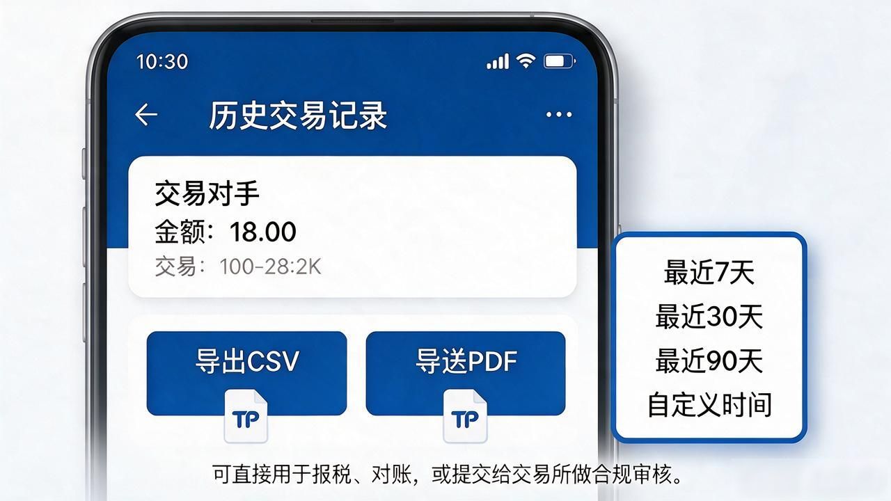 TP钱包如何导出交易记录报税_TP钱包生成CSV交易清单步骤_如何通过TP钱包生成交易记录？