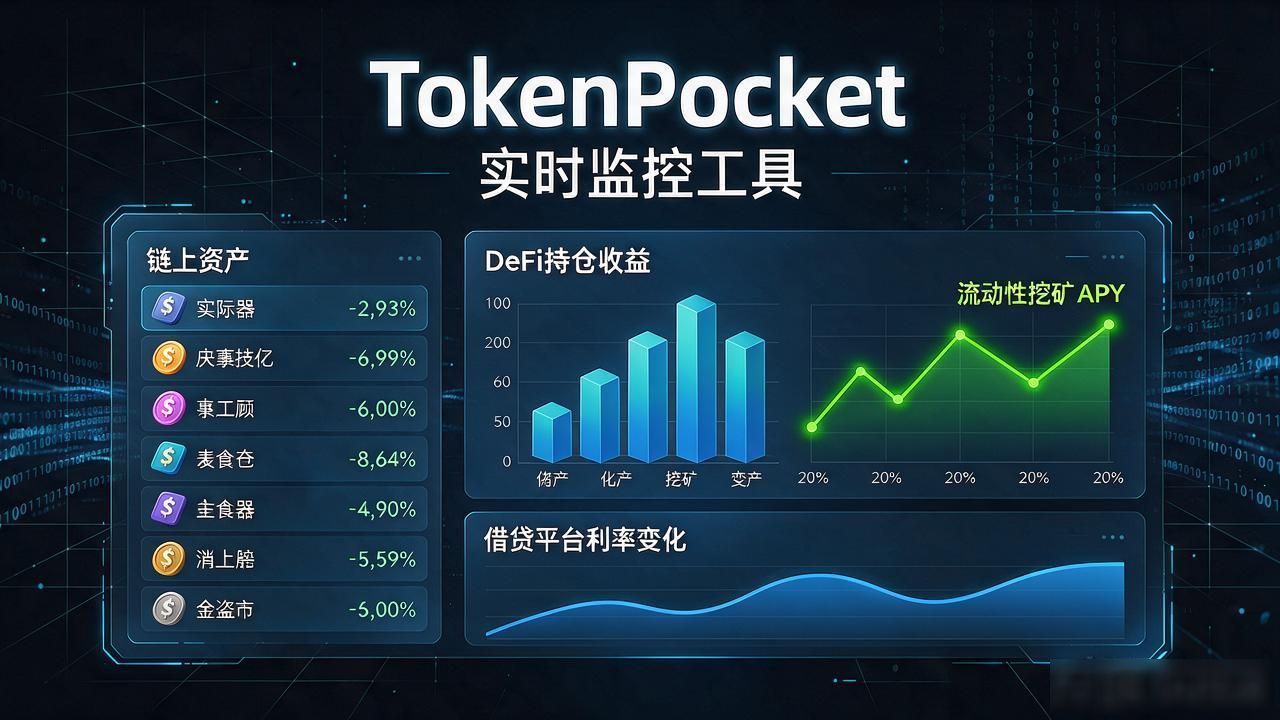 TokenPocket钱包实时监控工具实测：一屏看遍你的链上资产