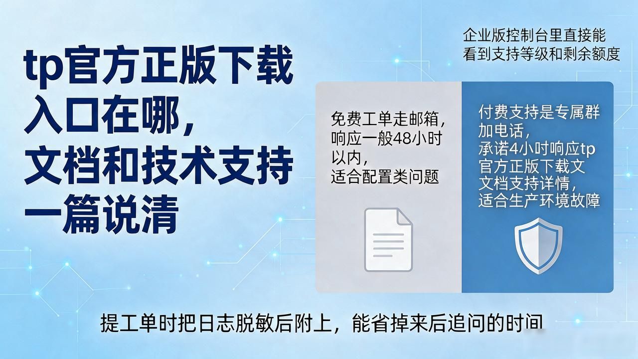 tp官方正版下载入口在哪，文档和技术支持一篇说清