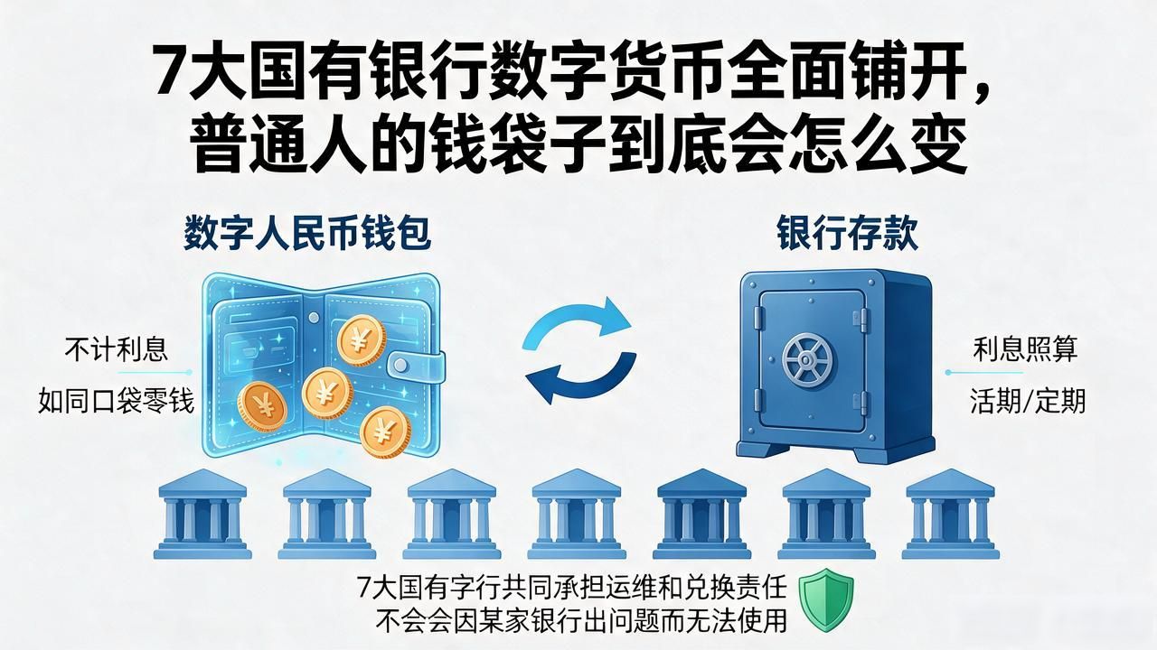 7大国有银行数字货币全面铺开，普通人的钱袋子到底会怎么变