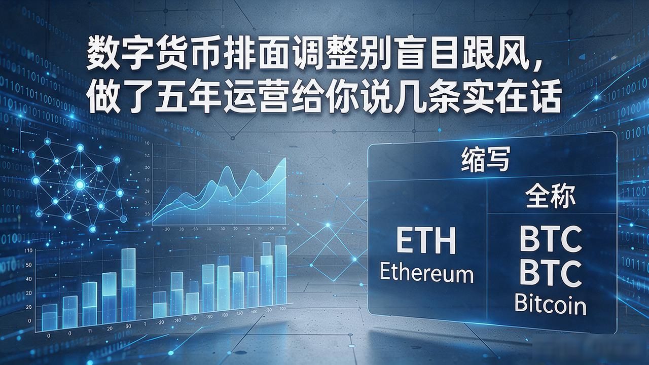 数字货币排面调整别盲目跟风，做了五年运营给你说几条实在话