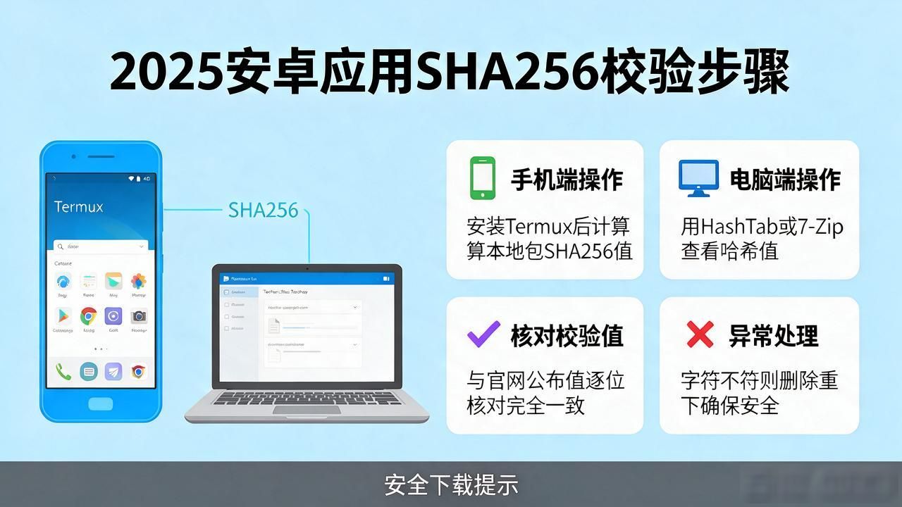 tp安卓下载别踩坑：SHA256校验和病毒扫描步骤
