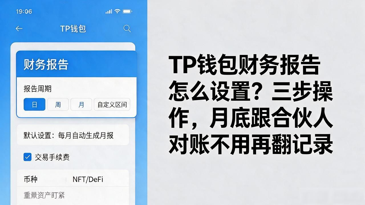 TP钱包财务报告怎么设置？三步操作，月底跟合伙人对账不用再翻记录