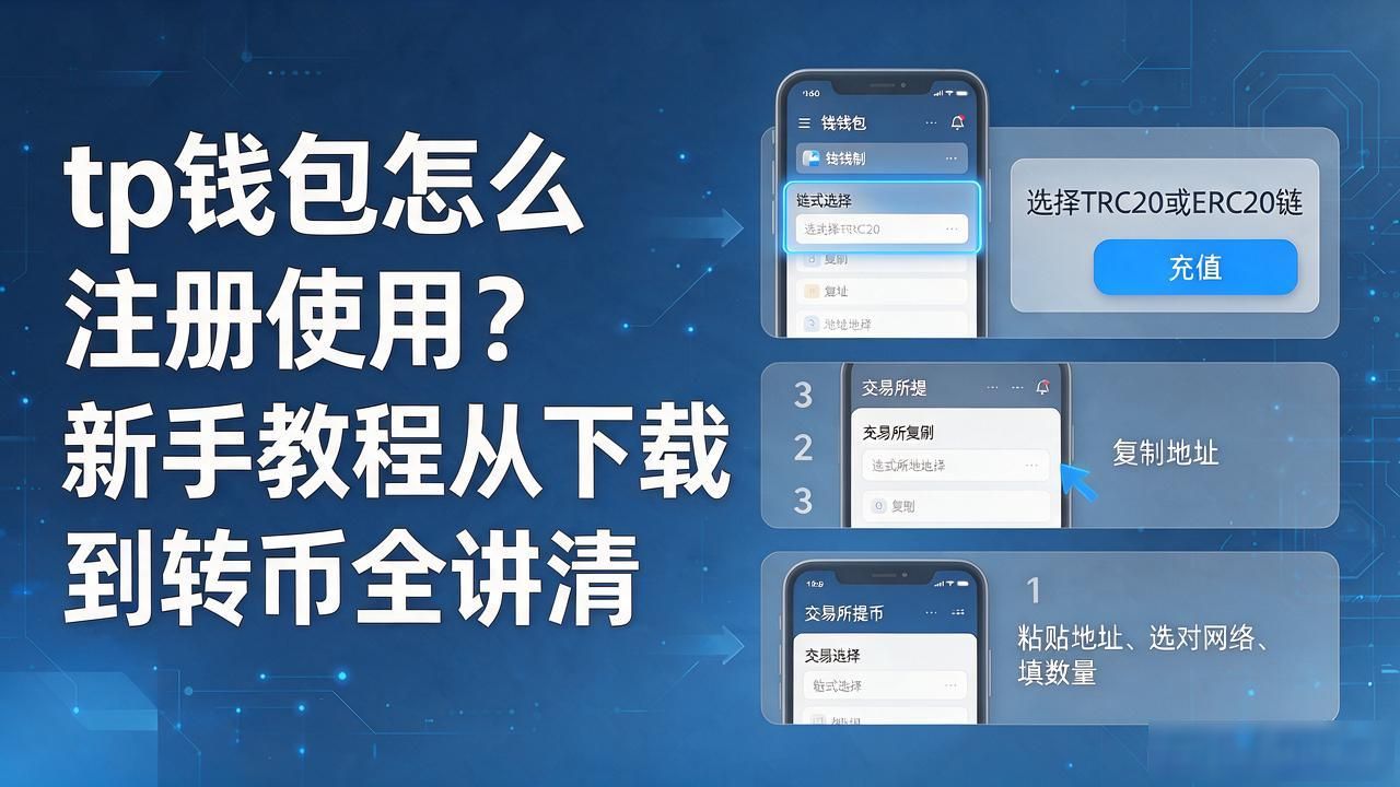 tp钱包怎么注册使用？新手教程从下载到转币全讲清