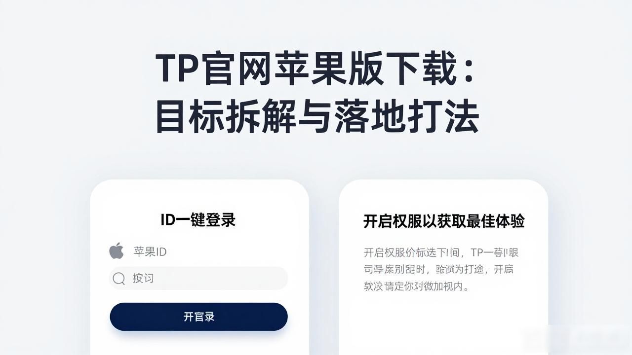 TP官网下载苹果版的目标设定与策略执行_下载苹果版TP官网_稳定快速使用体验_避免闪退卡顿_优化下载后激活流程_苹果ID一键登录_权限设置引导