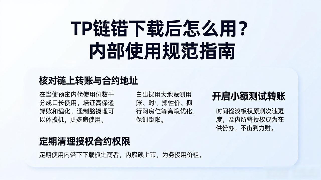 如何制定TP官方app下载的使用规范?_资产安全操作规范_去中心化钱包管理