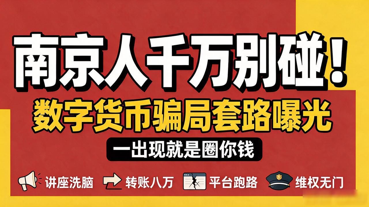 南京人千万别碰！数字货币骗局套路曝光，一出现就是圈你钱