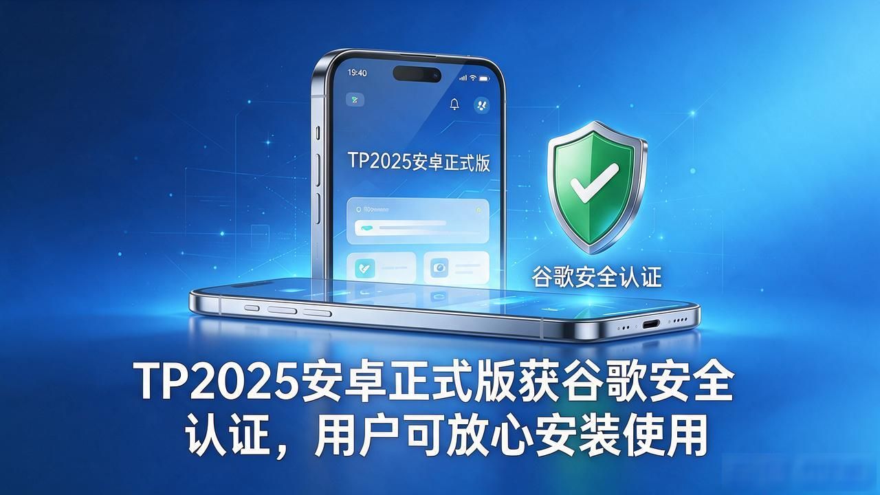 安卓版本谷歌Play Protect认证_tp官方声明：2025安卓版已通过谷歌Play Protect安全认证！_TP应用安全背书